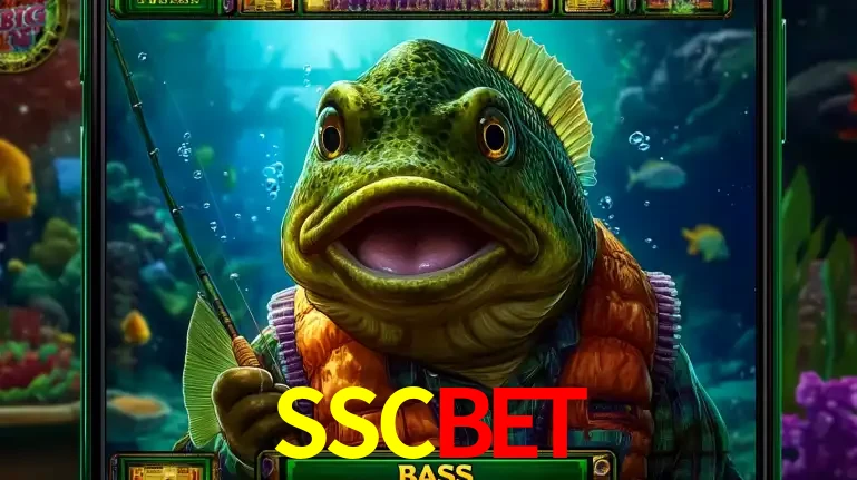 Personagem de peixe pescador do popular jogo de slot com tema de pescaria, uma das emocionantes opções de caça-níqueis para jogar e ganhar no cassino SSCBET.